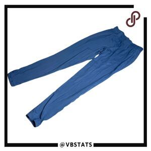 Irideon Women's Flat Front Stretch Equestrian Riding Cropped Pants Blue Medium